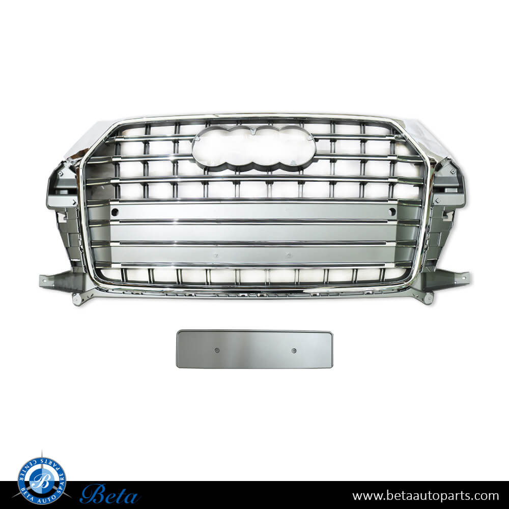 Grille with PDC SQ3 Look Gray color for Audi Q3 2015-2018 models, Part Number 8U0853651T Grille with PDC SQ3 Look Gray color for Audi Q3 2015-2018 models, Part Number 8U0853651T